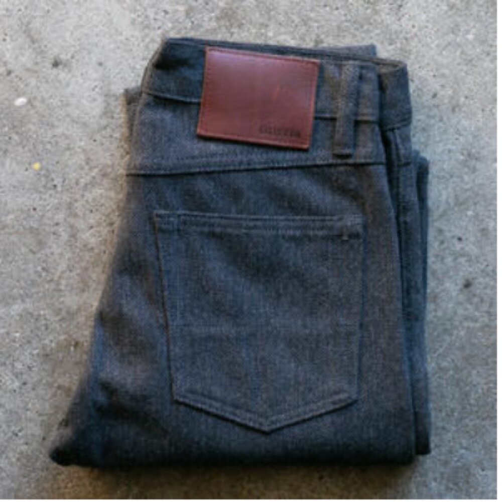 Gustin Pants - "#152 Classic Herringbone 5 Pocket - CharcoalXBlack"